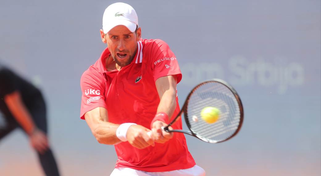 novak djokovic aleks molcan dragan bjelogrlic na mecu
