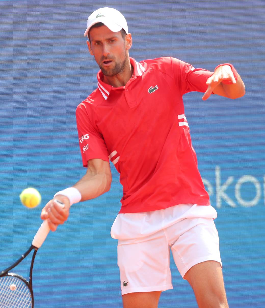 novak djokovic aleks molcan dragan bjelogrlic na mecu
