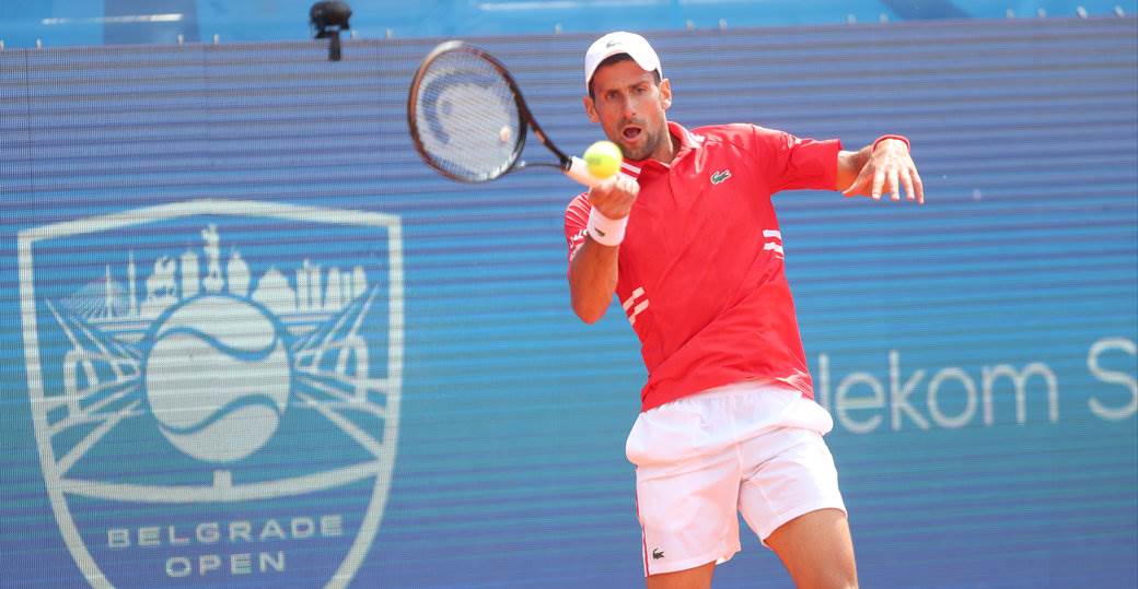 novak djokovic aleks molcan dragan bjelogrlic na mecu