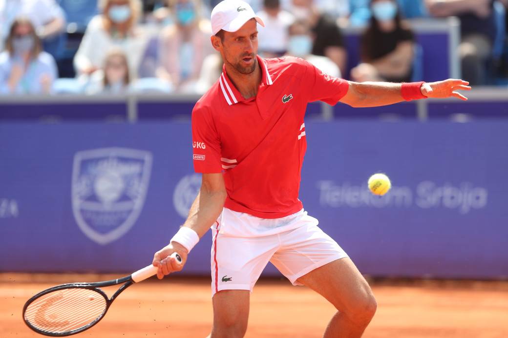 novak djokovic aleks molcan dragan bjelogrlic na mecu