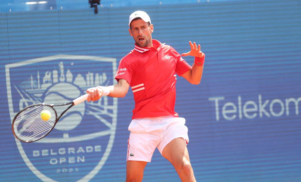 novak djokovic aleks molcan dragan bjelogrlic na mecu