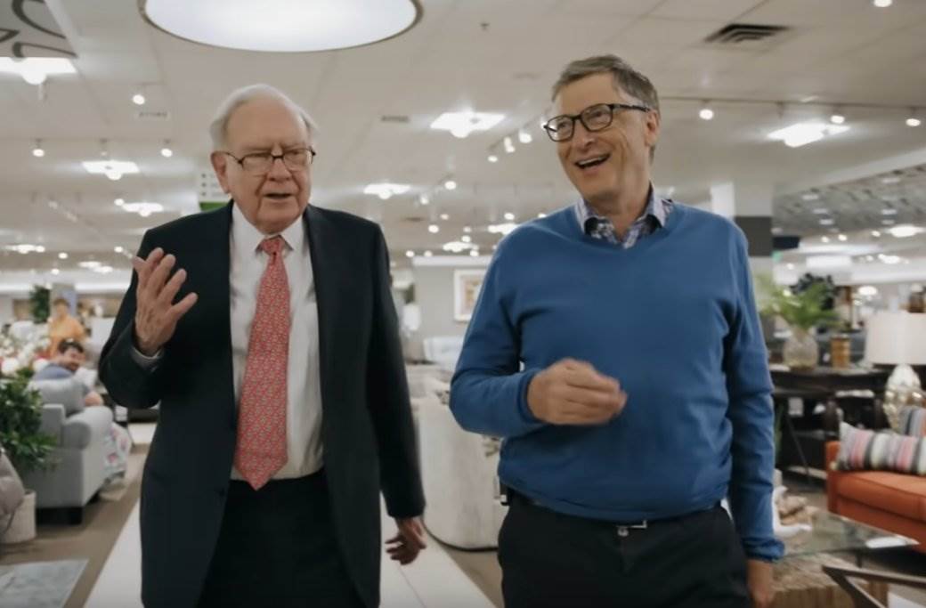 Dejvid Bekam i Bil Gejts fotografija