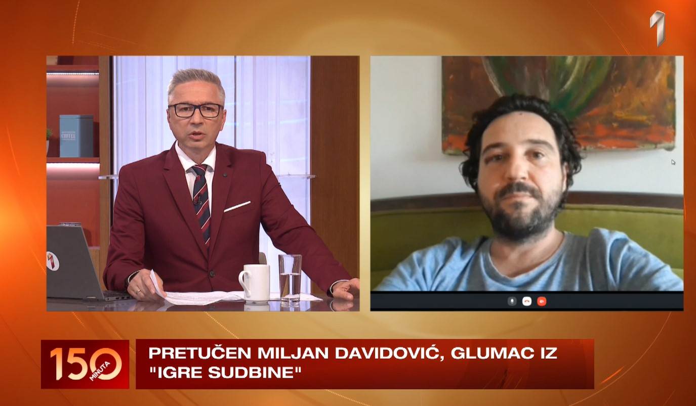 miljan davidovic pretucen glumac ukljucio se u emisiju foto