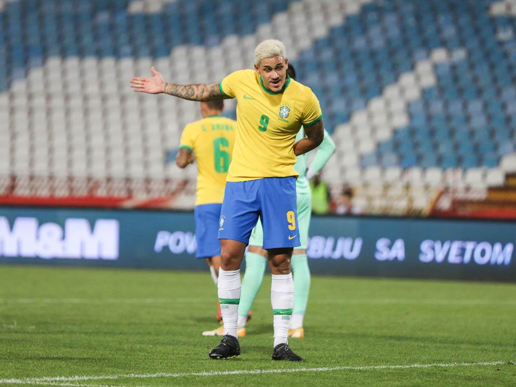 pedro brazilac dva gola srbija brazil fotografije sa utakmice