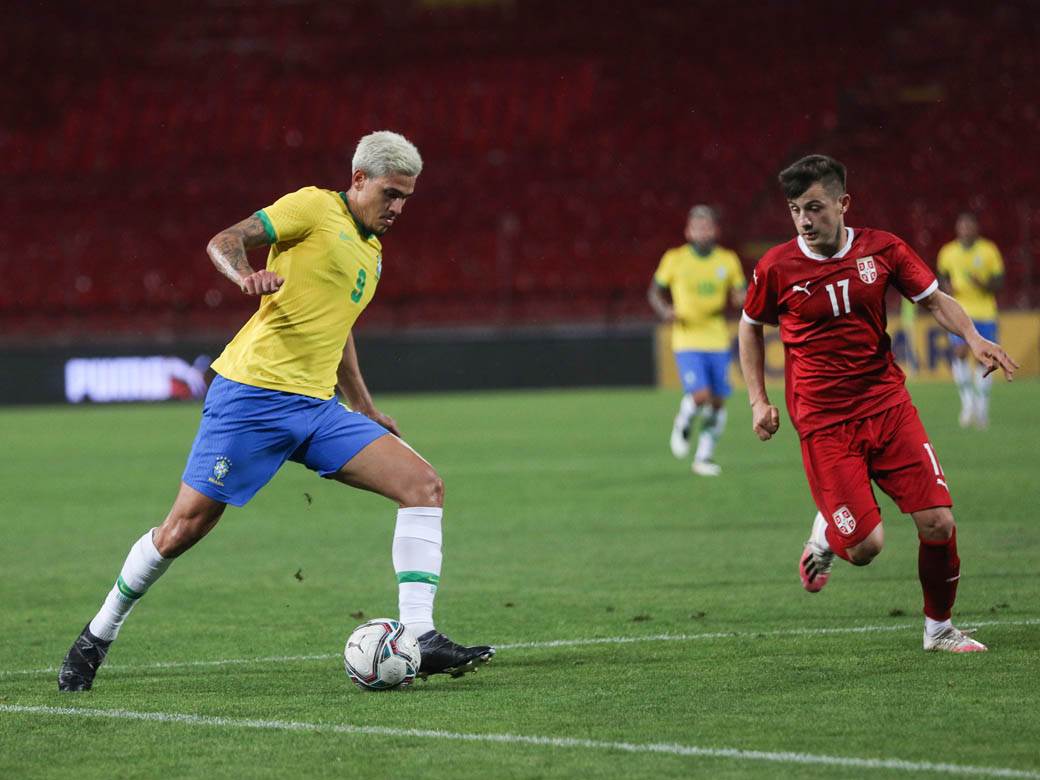 pedro brazilac dva gola srbija brazil fotografije sa utakmice