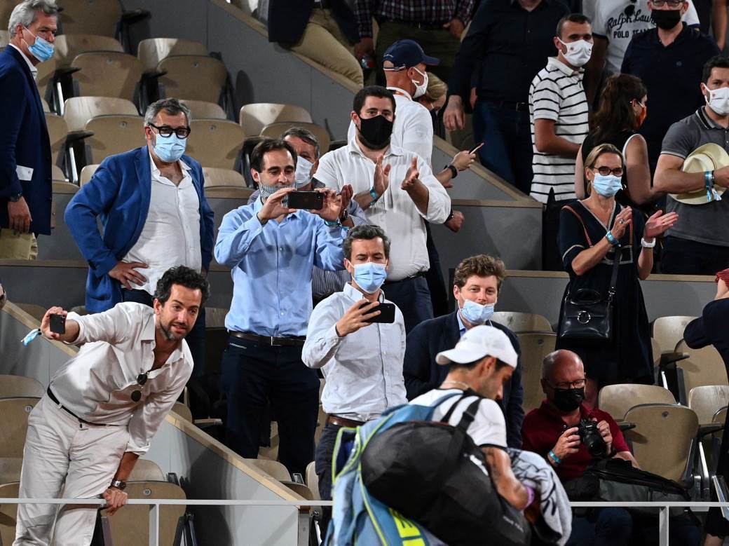 haos djokovic pariz publika rolan garos