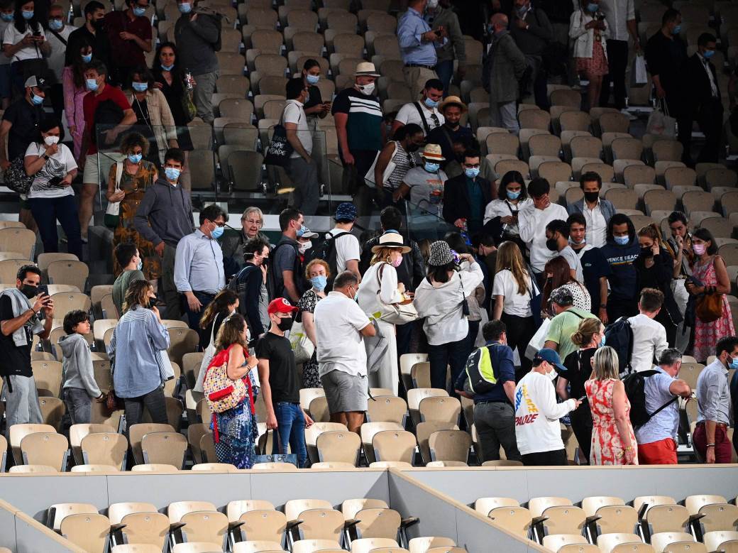haos djokovic pariz publika rolan garos