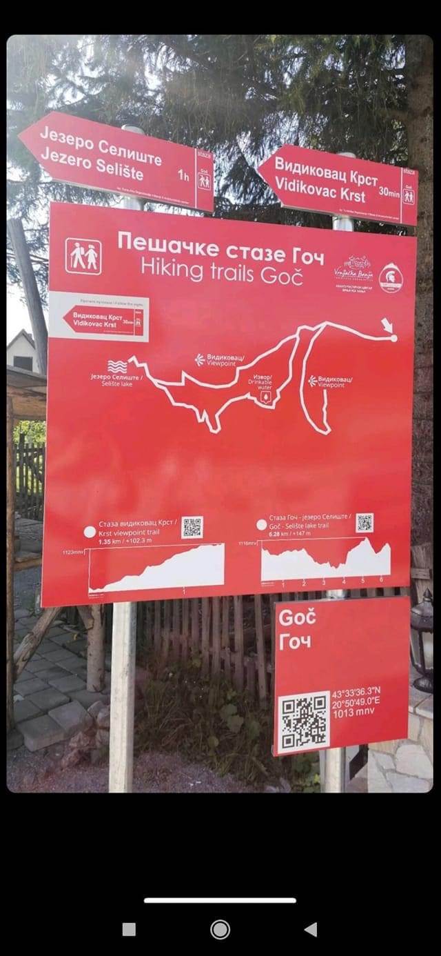 biciklisticke i pesacke staze vrnjacka banja planina goc 