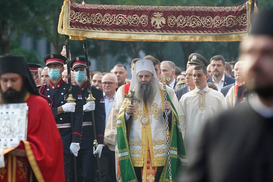 spasovdan litija patrijarh porfirije slava beograd fotografije