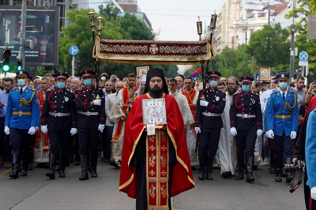 spasovdan litija patrijarh porfirije slava beograd fotografije