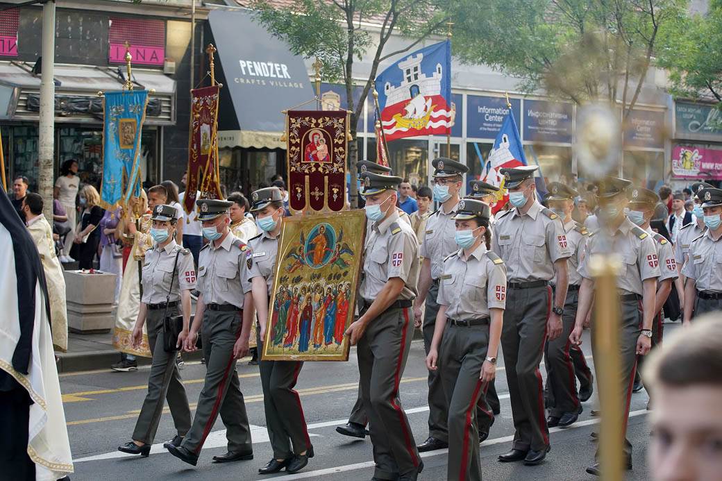 spasovdan litija patrijarh porfirije slava beograd fotografije