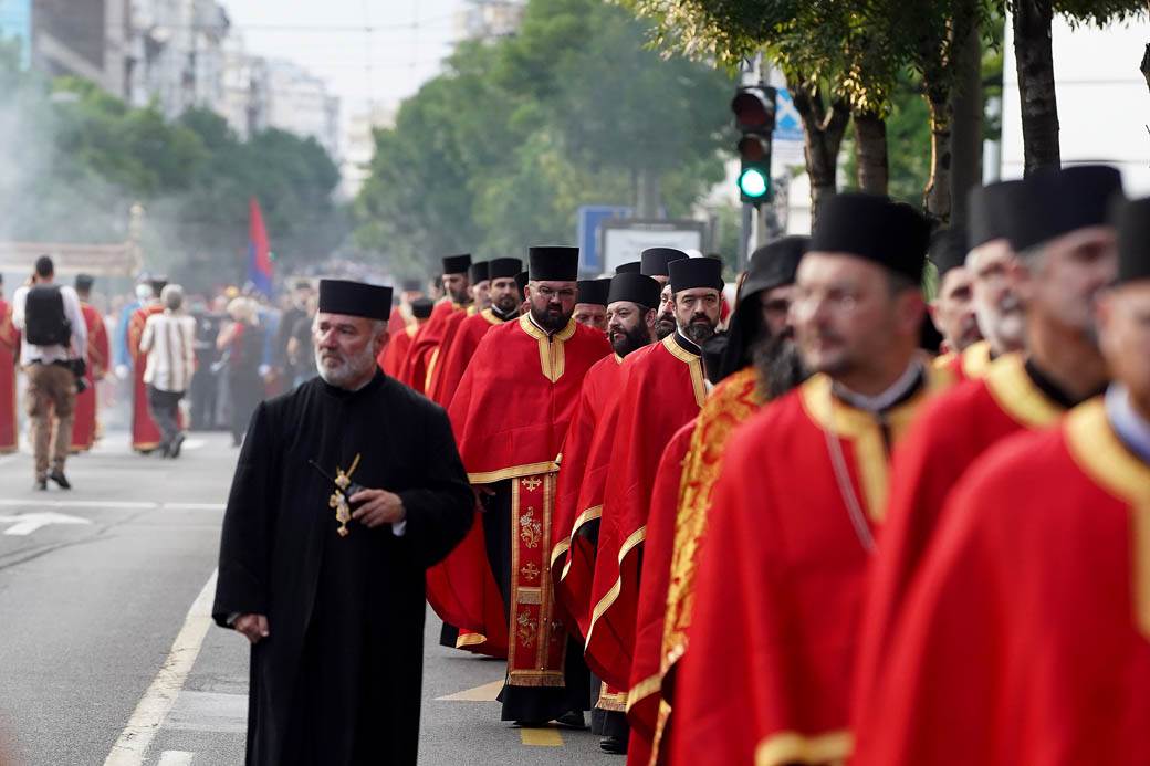 spasovdan litija patrijarh porfirije slava beograd fotografije