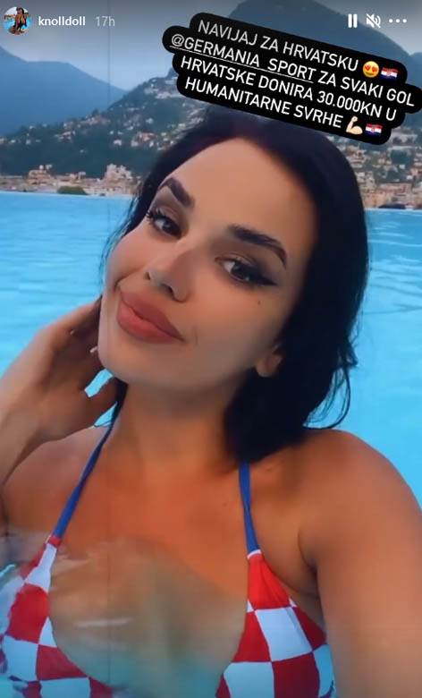 hrvatska navijacica ivana knol euro 2020 foto video