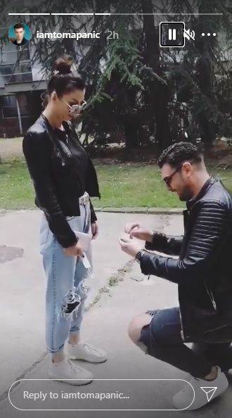 nadezda biljic toma panic zaprosio je prsten veridba 