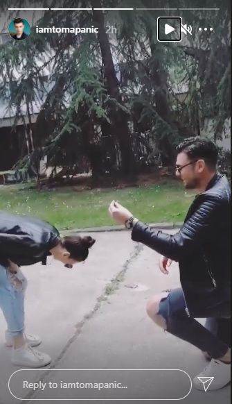 nadezda biljic toma panic zaprosio je prsten veridba 