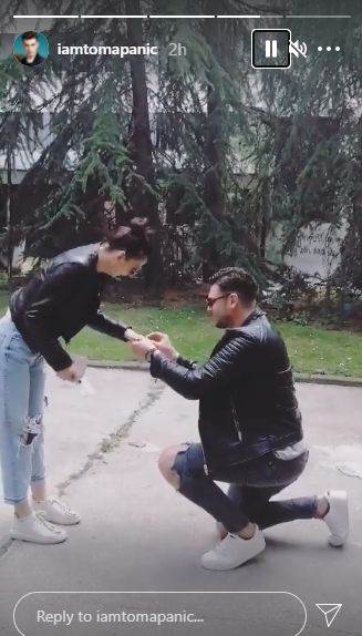 nadezda biljic toma panic zaprosio je prsten veridba 