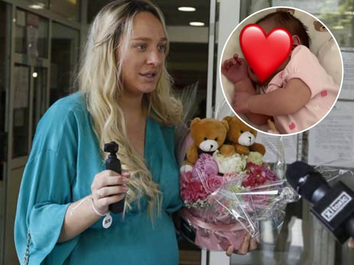 luna i marko u setnji sa bebom