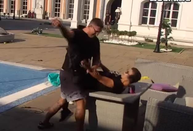 kristijan gurnuo miljanu u bazen zadruga