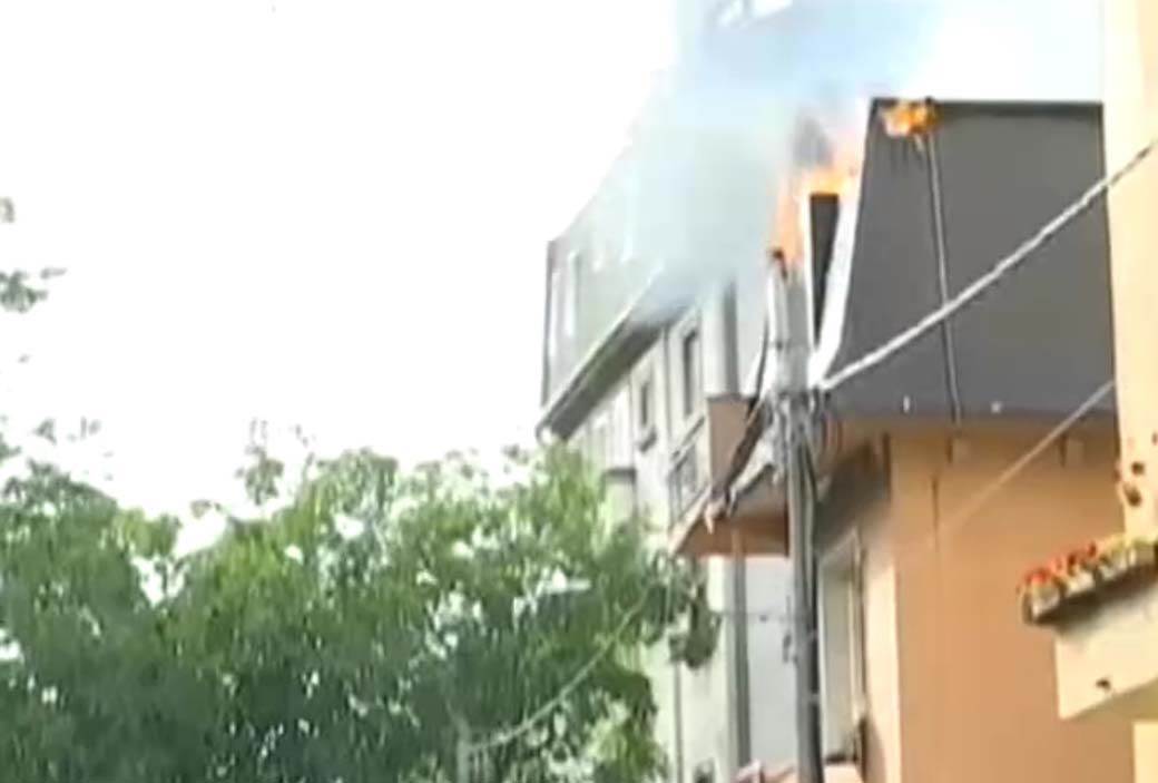 pozar na zvezdari povredjeni vatrogasci