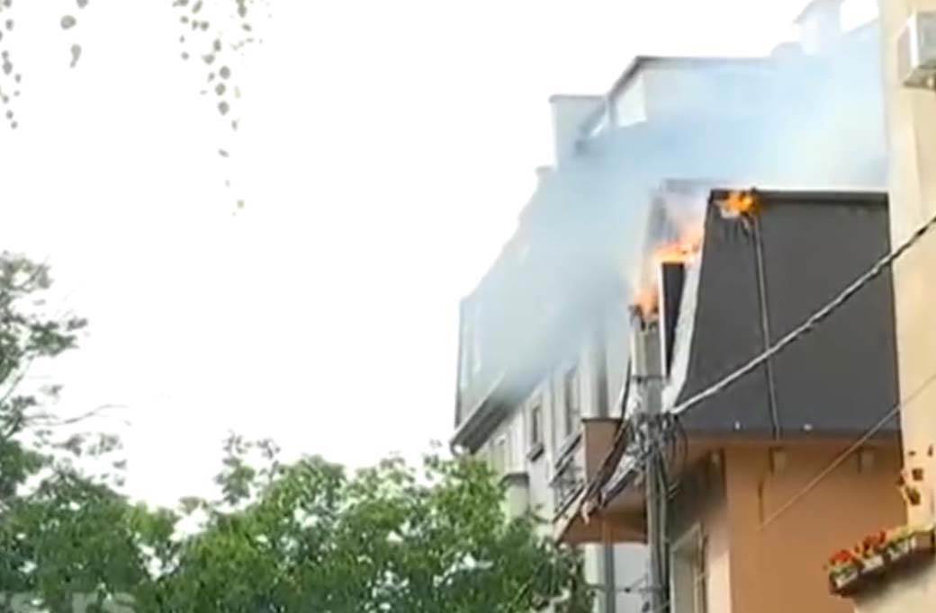 pozar na zvezdari povredjeni vatrogasci