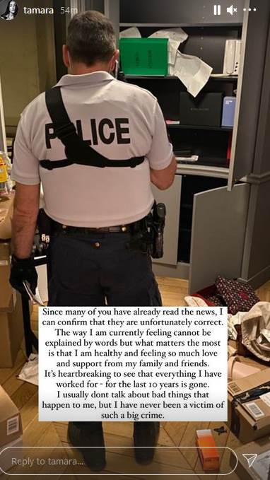 Tamara Kalinić objavila slike opljačkanog stana