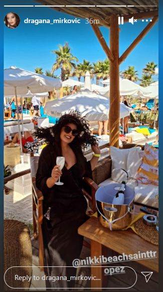 dragana mirkovic helikopterom na letovanje