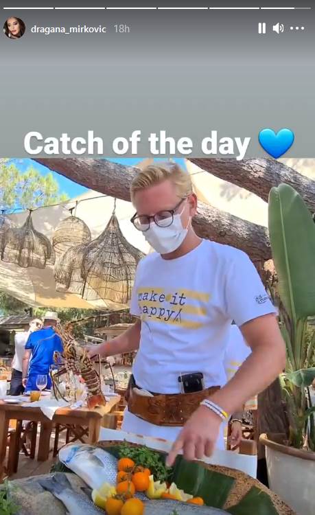 Dragana Mirković na žurki u Sen Tropeu