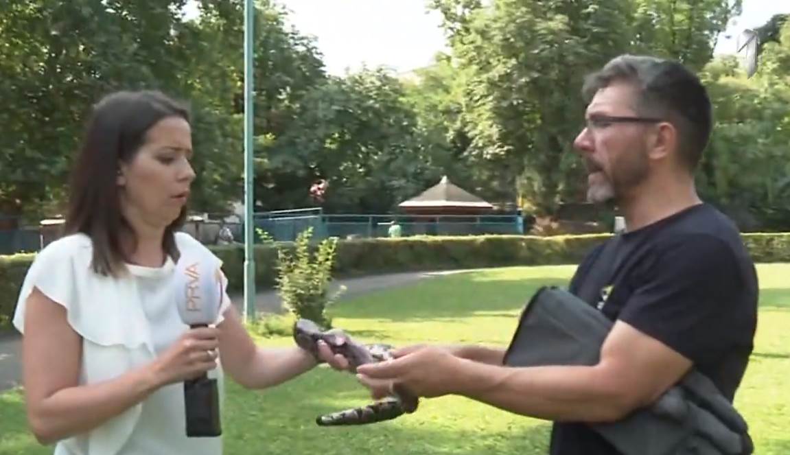 Voditeljki dali zmiju u Jutarnjem programu
