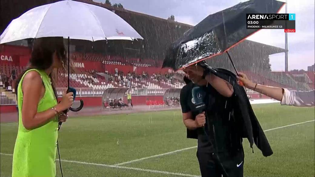 Aleksandar Stanojević dao izjavu po pljusku i nevremenu