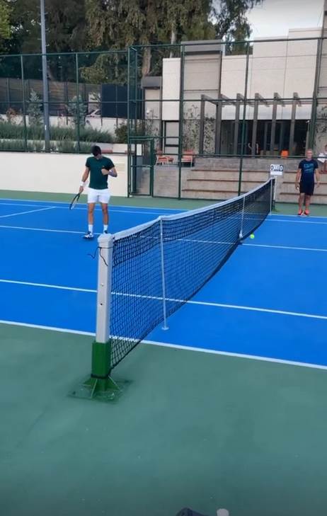 Novak Đoković trenira sa Marko Jarić