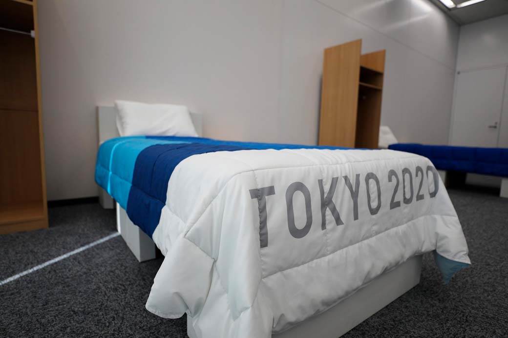 Kreveti na Olimpijskim igrama od kartona