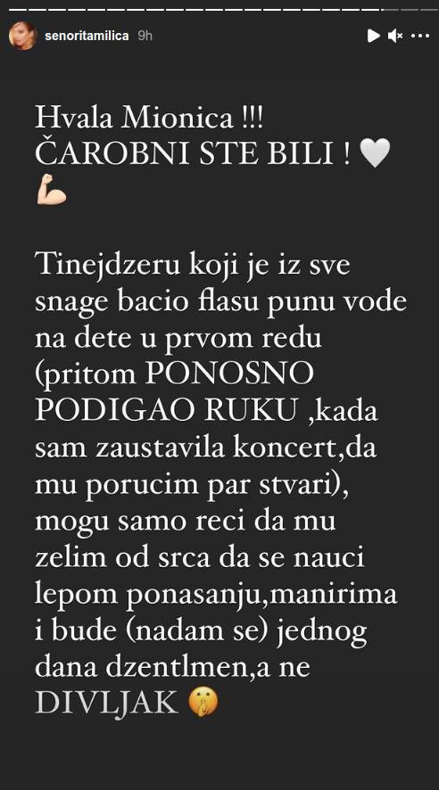 Milica Pavlović prekinula koncert zbog incidenta