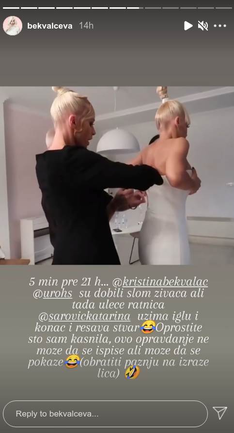 Nataši Bekvalac pukla haljina