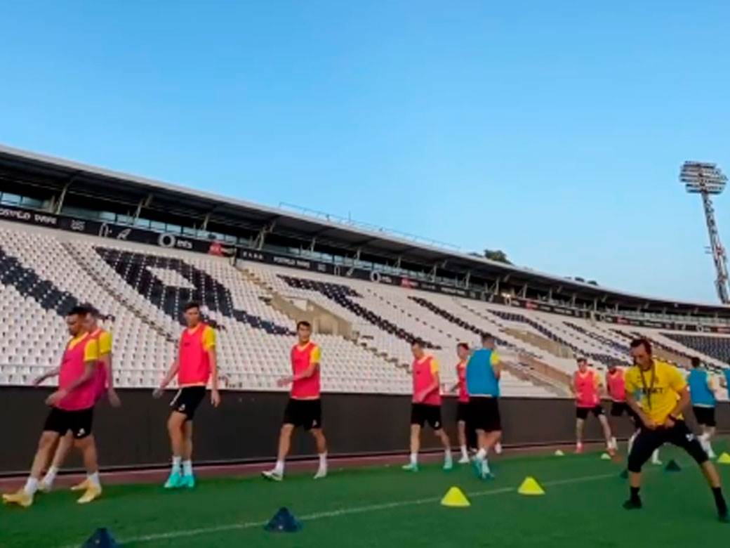 Kairat pred meč sa Crvenom zvezdom trenirao na stadionu Partizana