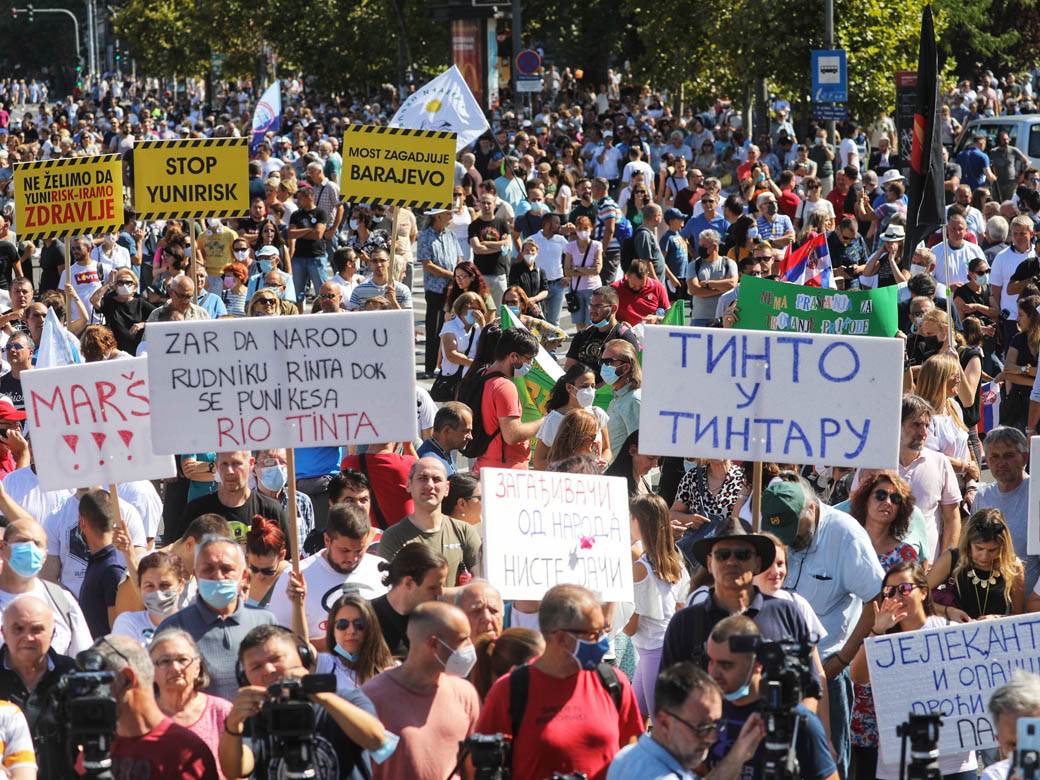 Ekološki protest u centru Beograda