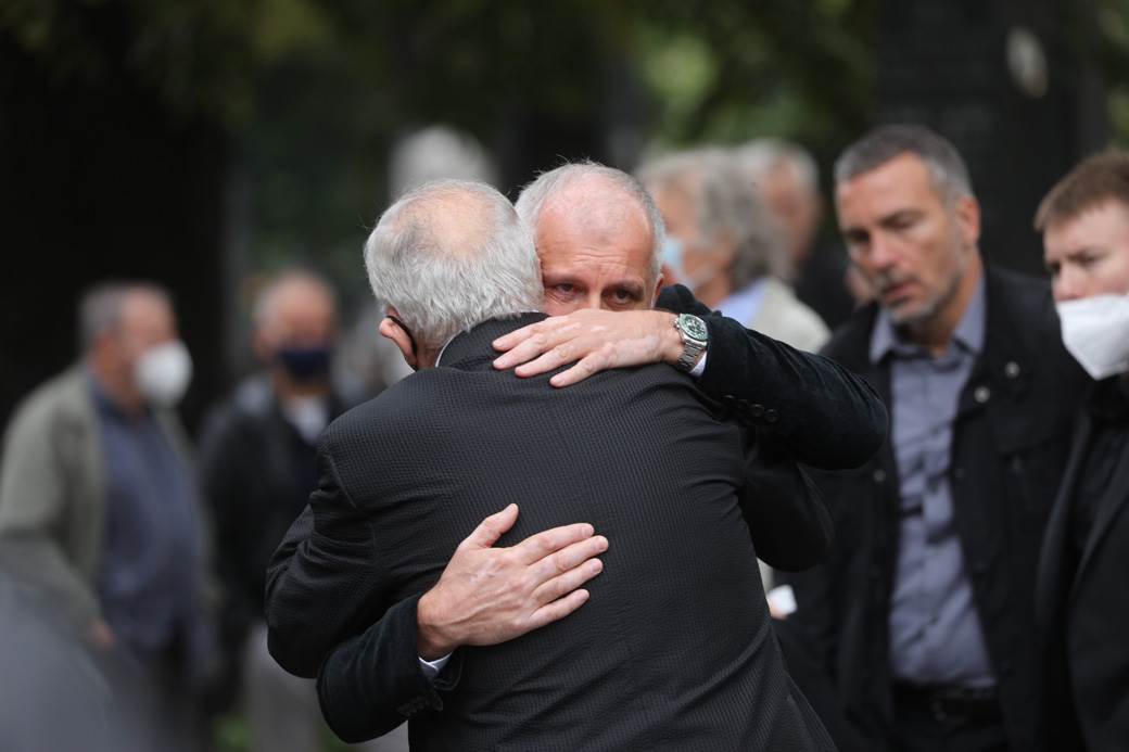 Željko Obradović na sahrani Dude Ivkovića