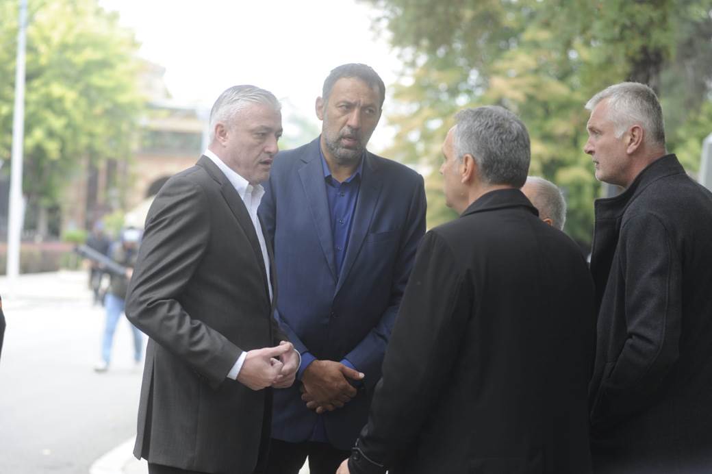 Željko Obradović na sahrani Dude Ivkovića