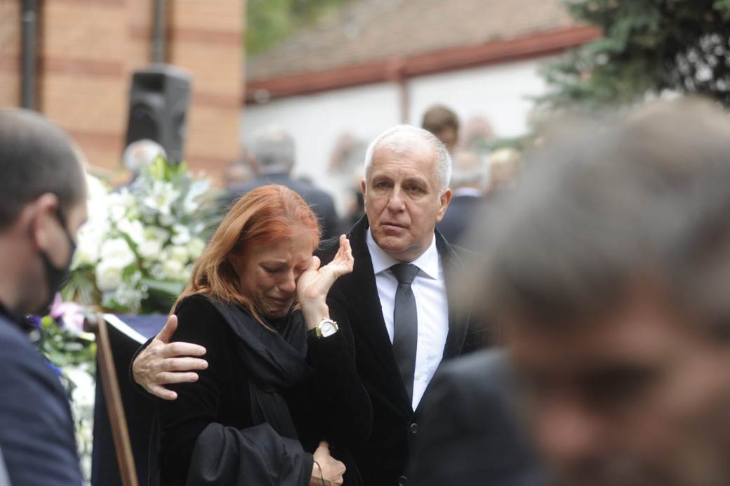Željko Obradović na sahrani Dude Ivkovića