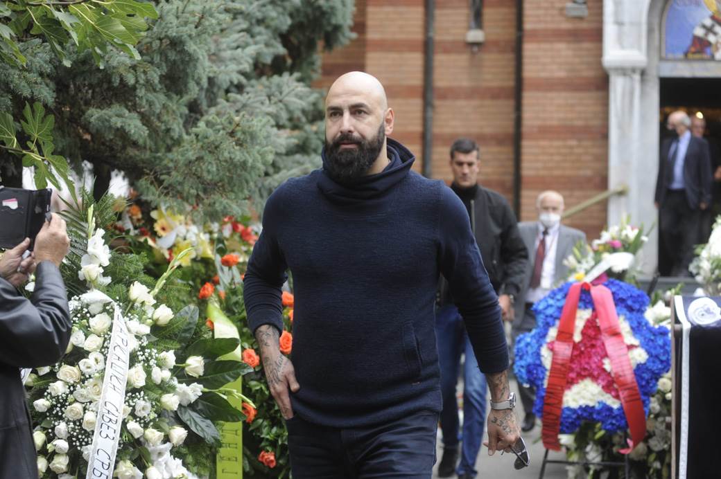 Željko Obradović na sahrani Dude Ivkovića