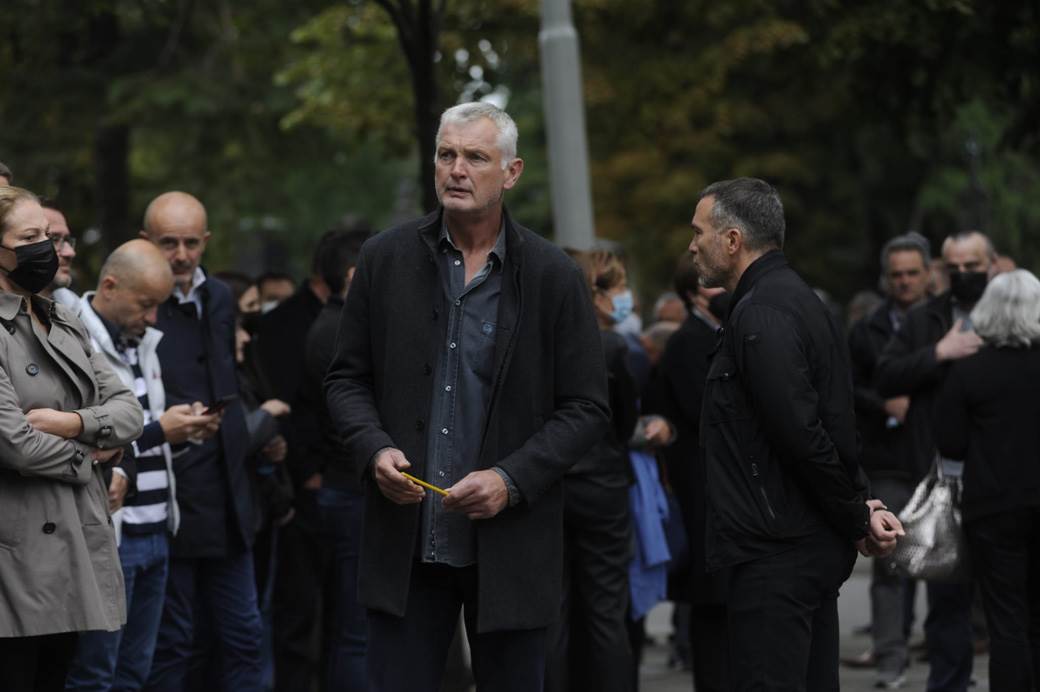 Željko Obradović na sahrani Dude Ivkovića