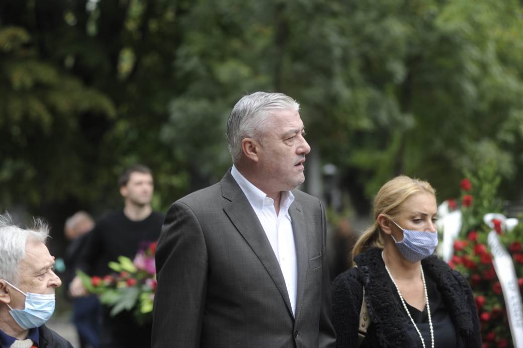 Željko Obradović na sahrani Dude Ivkovića