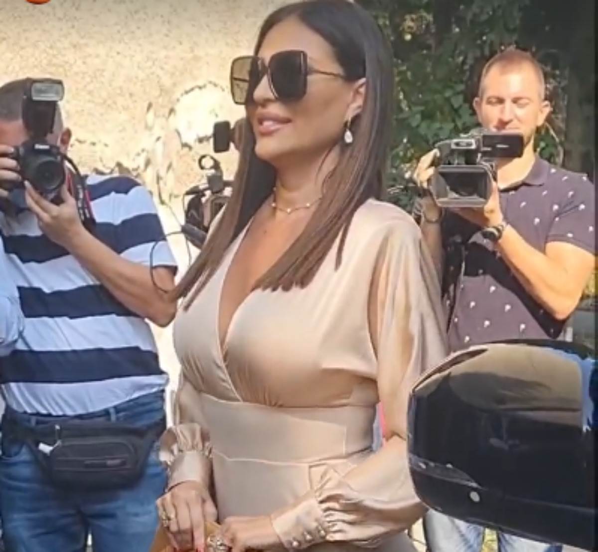 Ceca Ražnatović na snimanju emisije Zvezde Granda