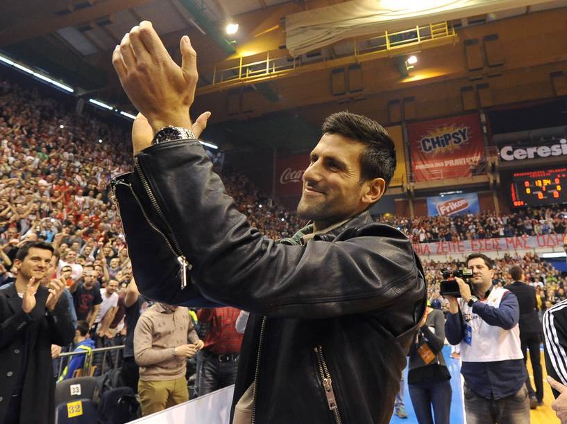 Novak Đoković na utakmici košarkaša Zvezde