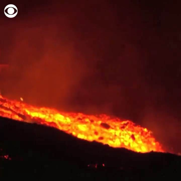 La Palma, Vulkan, Erupcija, Lava, reka lave (6)