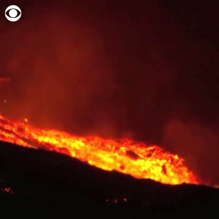 La Palma, Vulkan, Erupcija, Lava, reka lave (7)