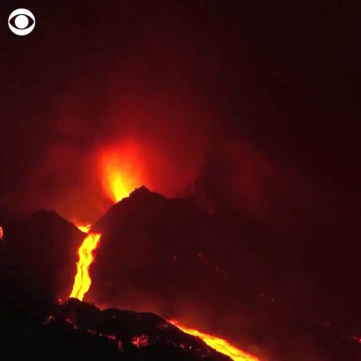 La Palma, Vulkan, Erupcija, Lava, reka lave (15)