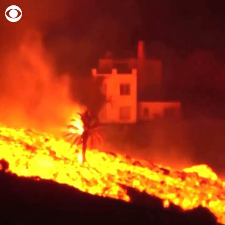 La Palma, Vulkan, Erupcija, Lava, reka lave (16)