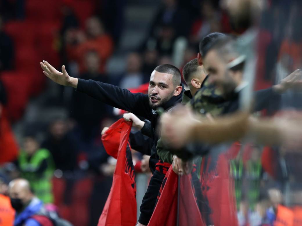 poljska albanija navijači