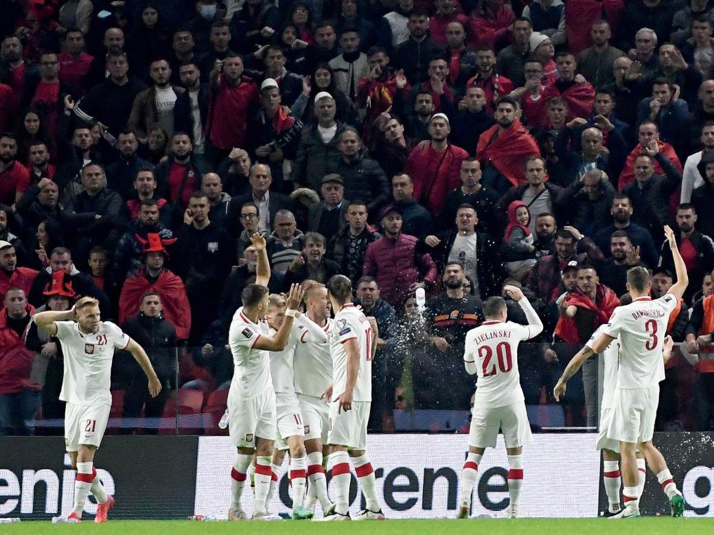 poljska albanija navijači