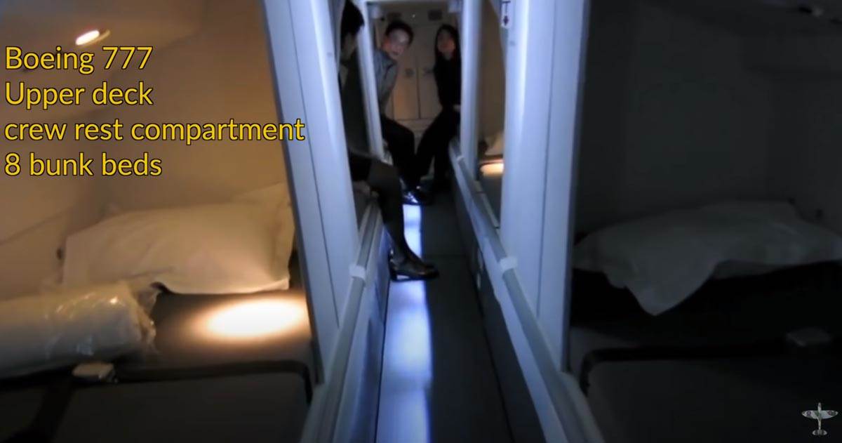 Gde spavaju stjuardese u avionu